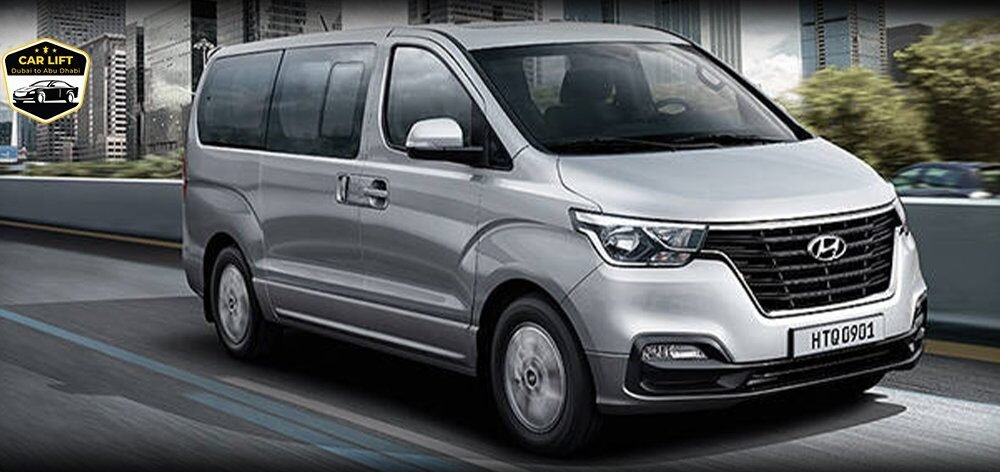 a car moving on the road in abu dhabi Car Lift in Dubai