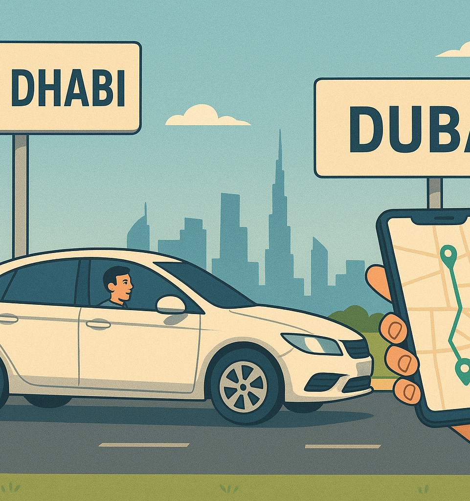 Abu Dhabi to Dubai transport service