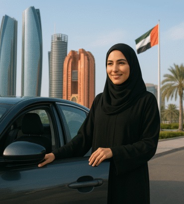 Lady Car lift Abu Dhabi