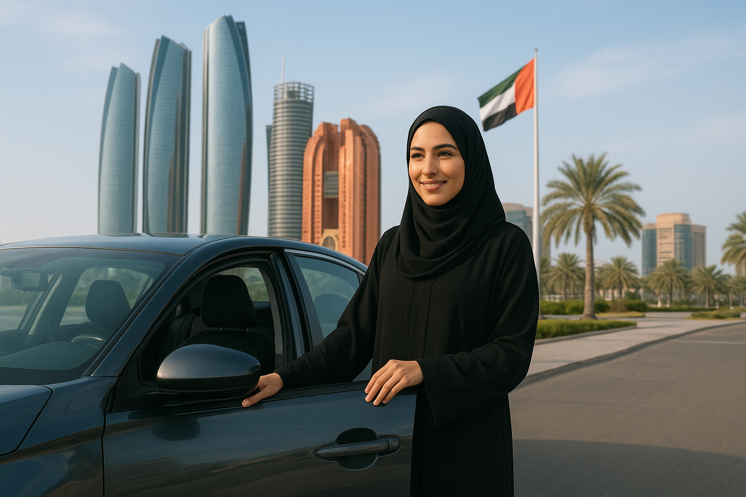 Lady Car lift Abu Dhabi