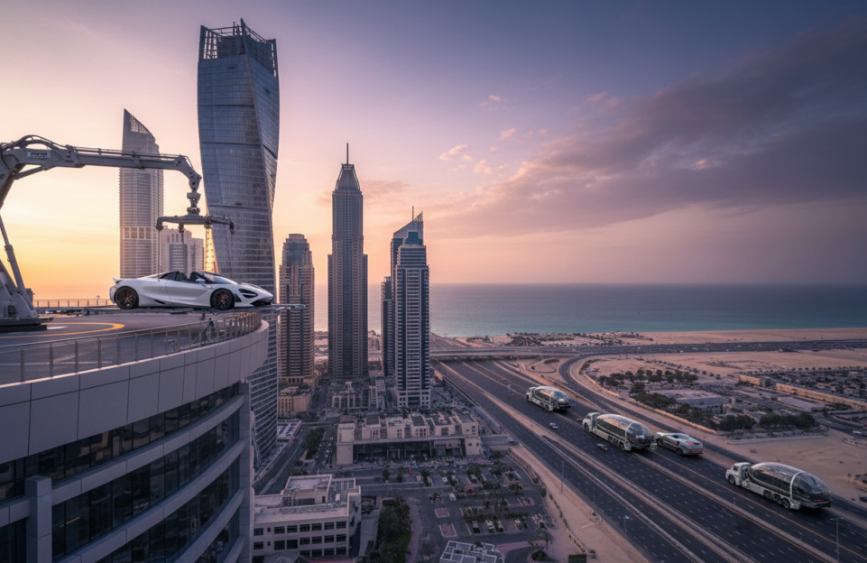 car lift Dubai Marina to Abu Dhabi